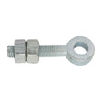 This is an image of Timco - Adjustable Gate Eyes with Nuts - Zinc M16 x 100 (1 Each Unit) AGE16100Z