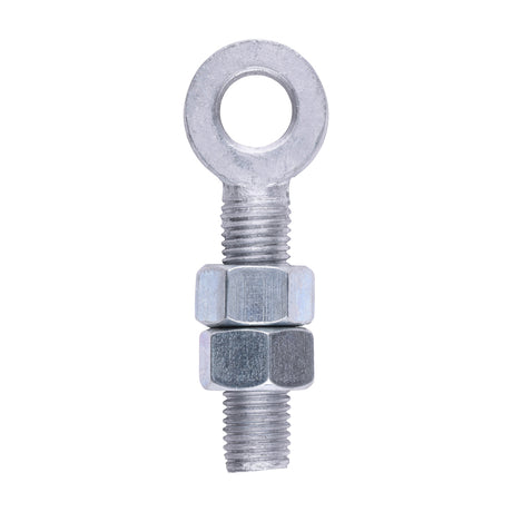 This is an image of Timco - Adjustable Gate Eye with Nuts - Hot Dipped Galvanised M19 x 100 (1 Each Unit) AGE19100GEA