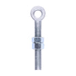 This is an image of Timco - Adjustable Gate Eye with Nuts - Hot Dipped Galvanised M19 x 150 (1 Each Unit) AGE19150GEA