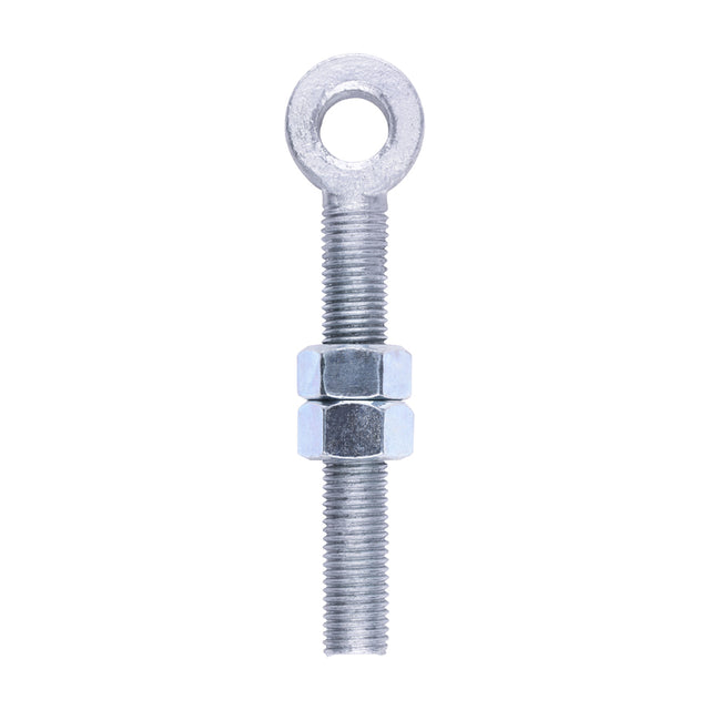 This is an image of Timco - Adjustable Gate Eye with Nuts - Hot Dipped Galvanised M19 x 150 (1 Each Unit) AGE19150GEA