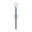 This is an image of Timco - Adjustable Gate Eye with Nuts - Hot Dipped Galvanised M19 x 250 (1 Each Unit) AGE19250GEA