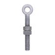 This is an image of Timco - Adjustable Gate Eye with Nuts - Hot Dipped Galvanised M22 x 150 (1 Each Unit) AGE22150GEA