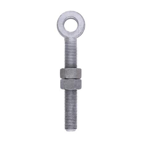 This is an image of Timco - Adjustable Gate Eye with Nuts - Hot Dipped Galvanised M22 x 150 (1 Each Unit) AGE22150GEA