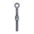 This is an image of Timco - Adjustable Gate Eye with Nuts - Hot Dipped Galvanised M22 x 200 (1 Each Unit) AGE22200GEA