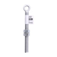 This is an image of Timco - Adjustable Gate Eye with Nuts - Hot Dipped Galvanised M22 x 250 (1 Each Unit) AGE22250GEA