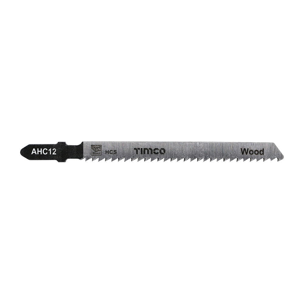 This is an image of Timco - Jigsaw Blades - Wood Cutting - HCS Blades - T101B T101B (5 Pieces Pack) AHC12