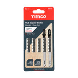 This is an image of Timco - Jigsaw Blades - Wood Cutting - HCS Blades - T101D T101D (5 Pieces Pack) AHC14