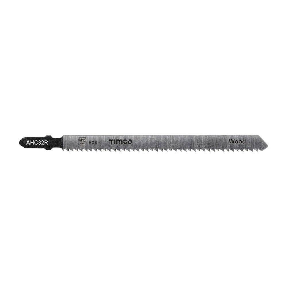 This is an image of Timco - Jigsaw Blades - Wood Cutting - HCS Blades - T101BRLong T101BRLong (5 Pieces Pack) AHC32R