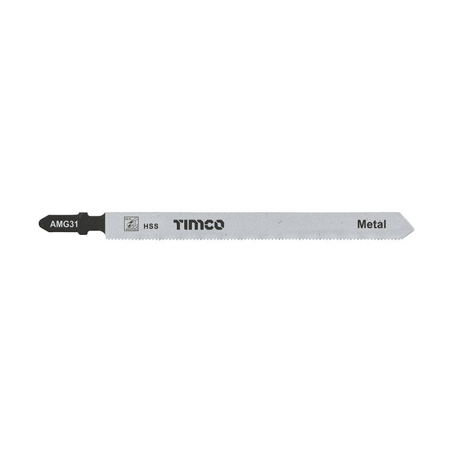 This is an image of Timco - Jigsaw Blades - Metal Cutting - HSS Blades - T318A T318A (5 Pieces Pack) AMG31