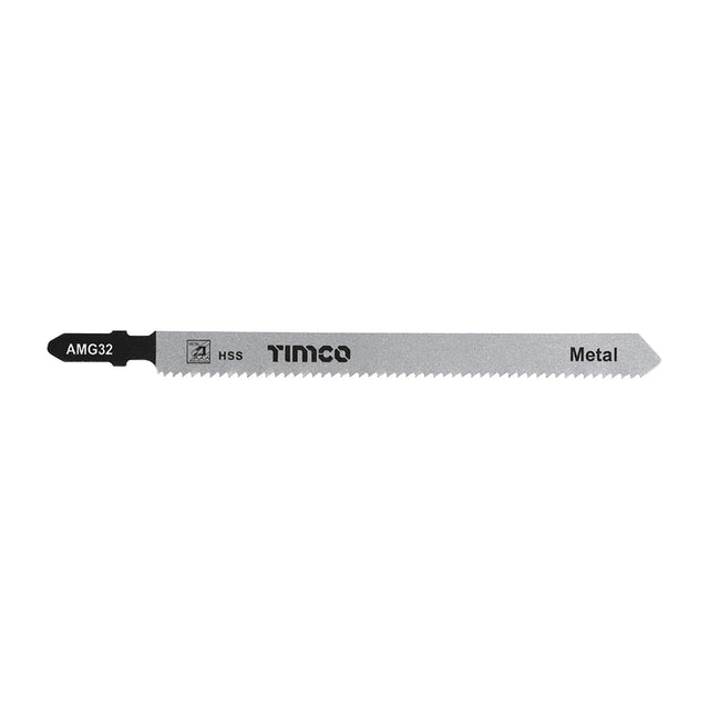 This is an image of Timco - Jigsaw Blades - Metal Cutting - HSS Blades - T318B T318B (5 Pieces Pack) AMG32