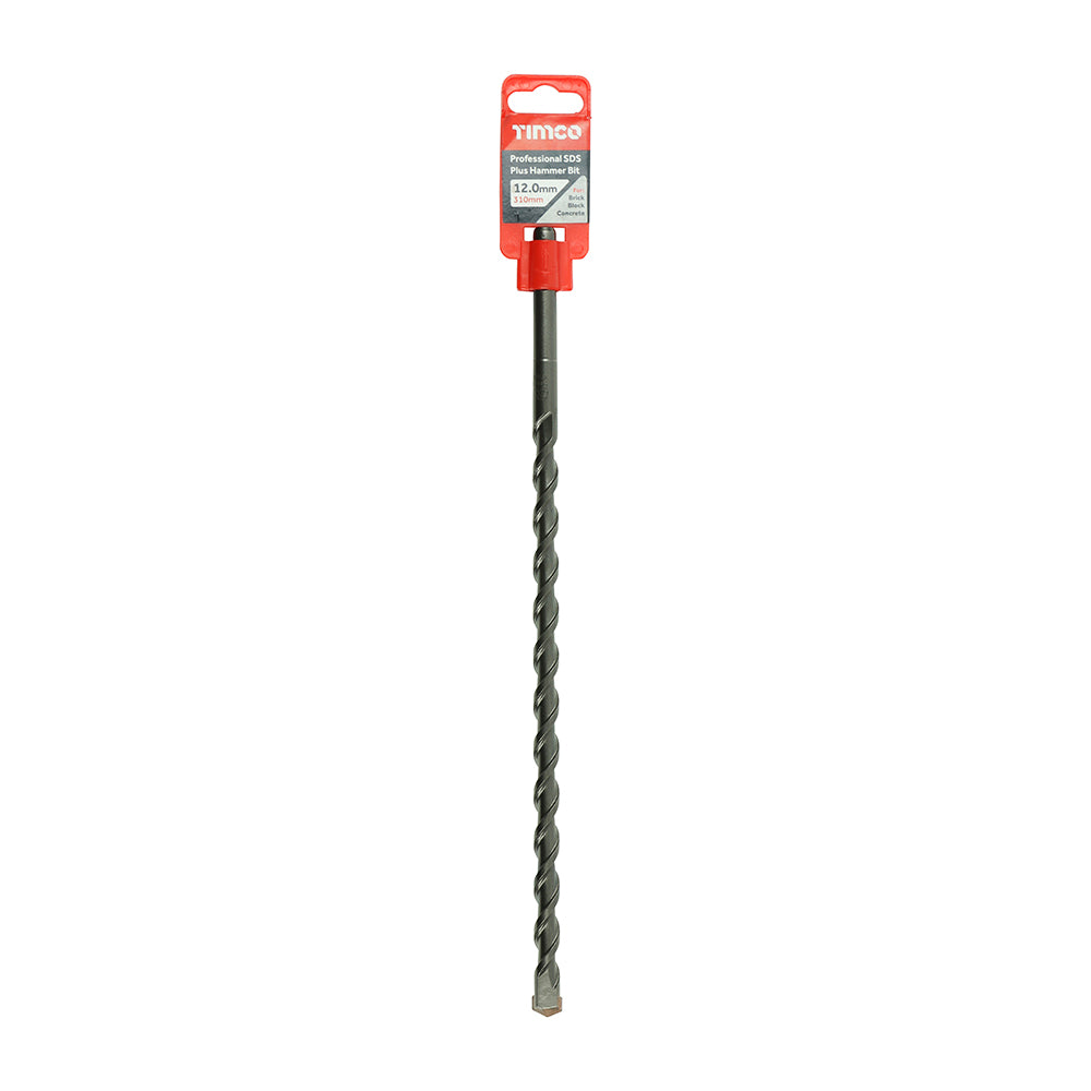 This is an image of Timco - Professional SDS Plus Hammer Bit 12.0 x 310 (1 Each Clip) AP12310