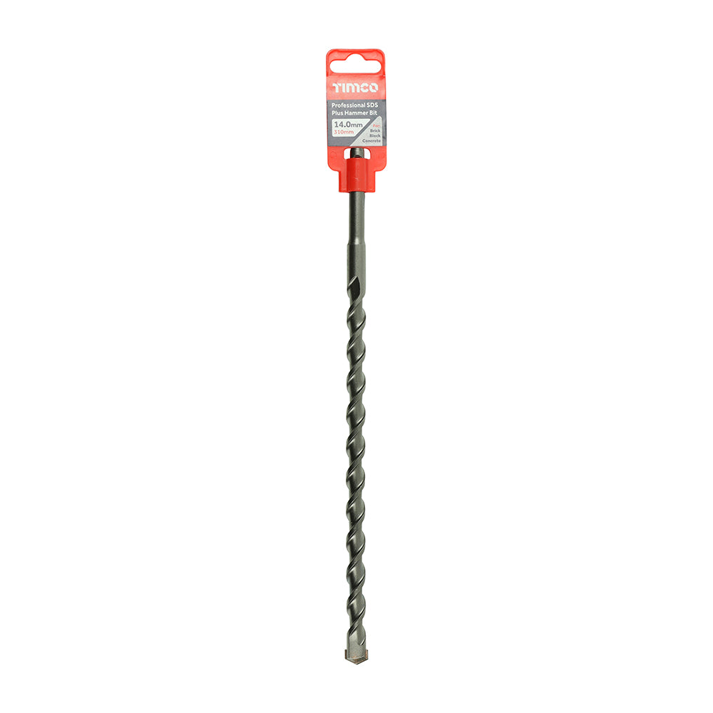 This is an image of Timco - Professional SDS Plus Hammer Bit 14.0 x 310 (1 Each Clip) AP14310
