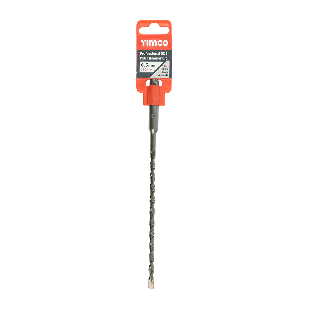 This is an image of Timco - Professional SDS Plus Hammer Bit 6.5 x 210 (1 Each Clip) AP65210