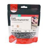 This is an image of Timco - Annular Ringshank Nails - Bright 30 x 2.36mm (0.5 Kg TIMbag) BAR30MB