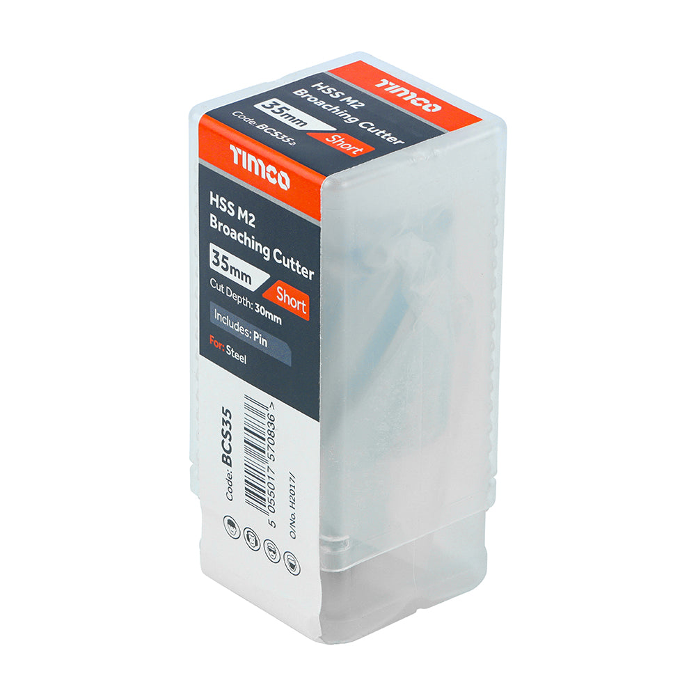 This is an image of Timco - Broaching Cutter - Short 35 x 30 (1 Each Box) BCS35