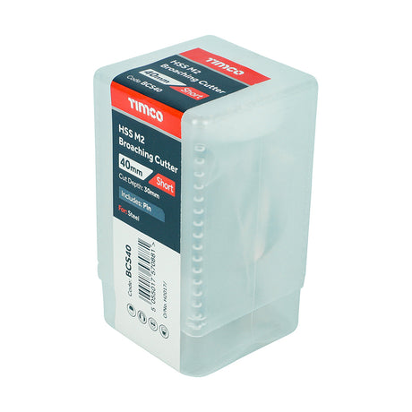 This is an image of Timco - Broaching Cutter - Short 40 x 30 (1 Each Tube) BCS40