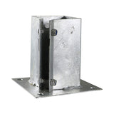 This is an image of Timco - Bolt Down Shoe - Hot Dipped Galvanised 100mm BDB100G
