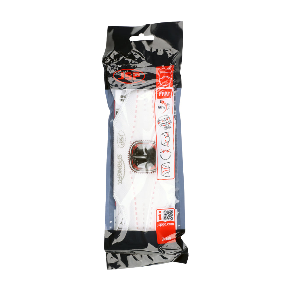 This is an image of Timco - SpringFit FFP3 Fold Flat Mask with Typhoon Valve FFP3 (1 Each Bag) BGA182206N00