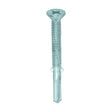 This is an image of Timco - Metal Construction Timber to Heavy Section Screws - Countersunk - Wing-Tip - Self-Drilling - Exterior - Silver Organic 5.5 x 55mm - (200 PCS Box) BMHW55