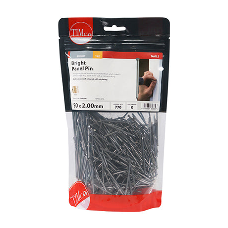 This is an image of Timco - Panel Pins - Bright 50 x 2.00mm (1 Kg TIMbag) BPP50B