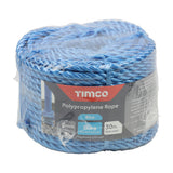 This is an image of Timco - Polypropylene Rope - Blue - Coil 6mm x 30m (1 Each Unit) BR630C
