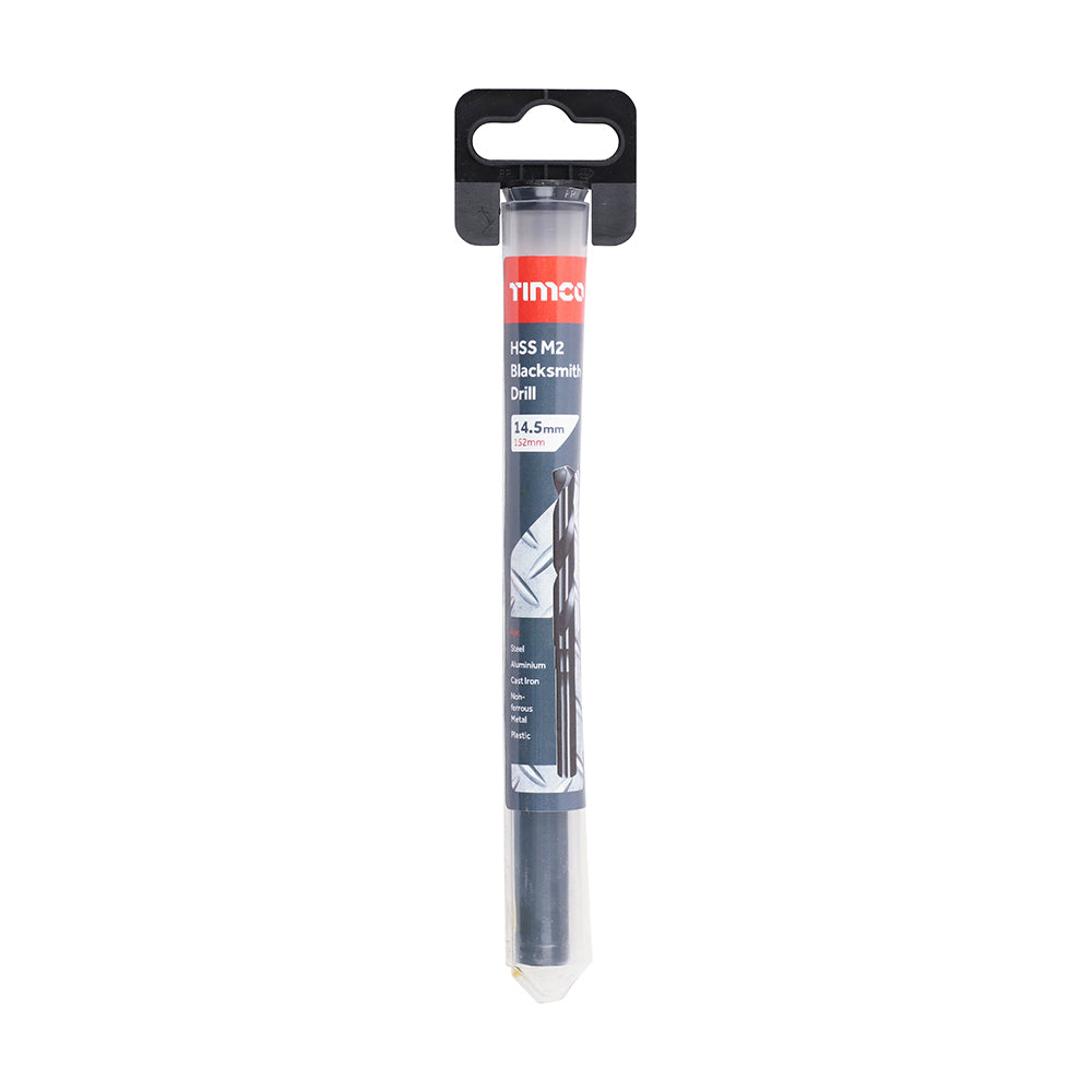 This is an image of Timco - HSS-M Blacksmith Drill Bit 14.5mm (1 Each Tube) BSD145
