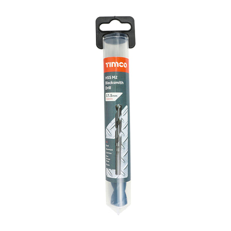 This is an image of Timco - HSS-M Blacksmith Drill Bit 17.5mm (1 Each Tube) BSD175