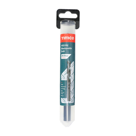 This is an image of Timco - HSS-M Blacksmith Drill Bit 20.0mm (1 Each Tube) BSD20