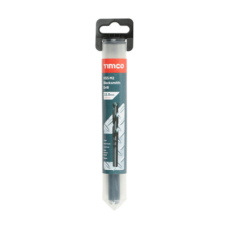 This is an image of Timco - HSS-M Blacksmith Drill Bit 22.0mm (1 Each Tube) BSD22