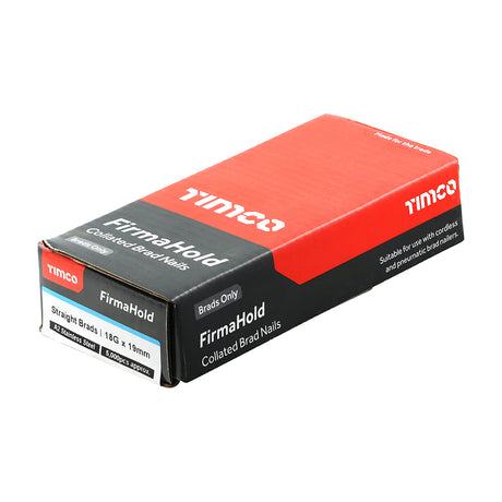 This is an image of Timco - FirmaHold Collated Brad Nails - 18 Gauge - Straight - A2 Stainless Steel 18g x 19mm (5000 PCS Box) BSS1819