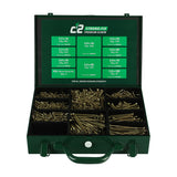 This is an image of Timco - C2 Strong-Fix Screws Trade Case - PZ - Double Countersunk - Yellow - (1798 PCS Case) C2SC