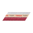 This is an image of Timco - FirmaHold Collated Clipped Head Nails - Retail Pack - Ring Shank - FirmaGalv 3.1 x 75mm (1100 PCS Box) CFGR75