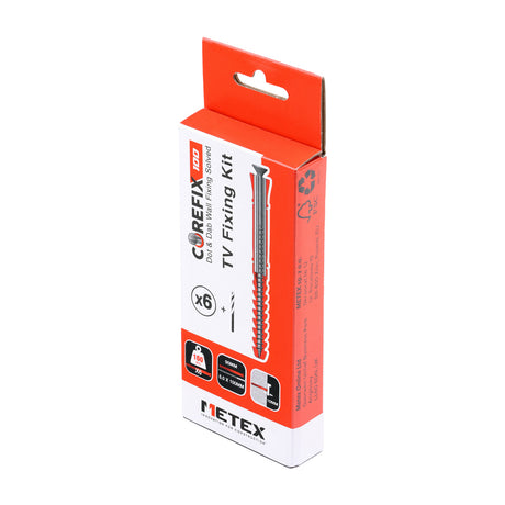 This is an image of Timco - Corefix 100 TV & Radiator Kit 5.0 x 100mm - (6 PCS Box) CFX006RVT