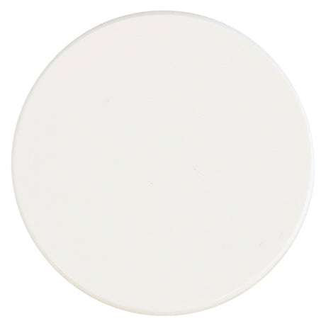This is an image of Timco - Self-Adhesive Cover Caps - White Gloss 13mm - (112 PCS Pack) COVERWG13