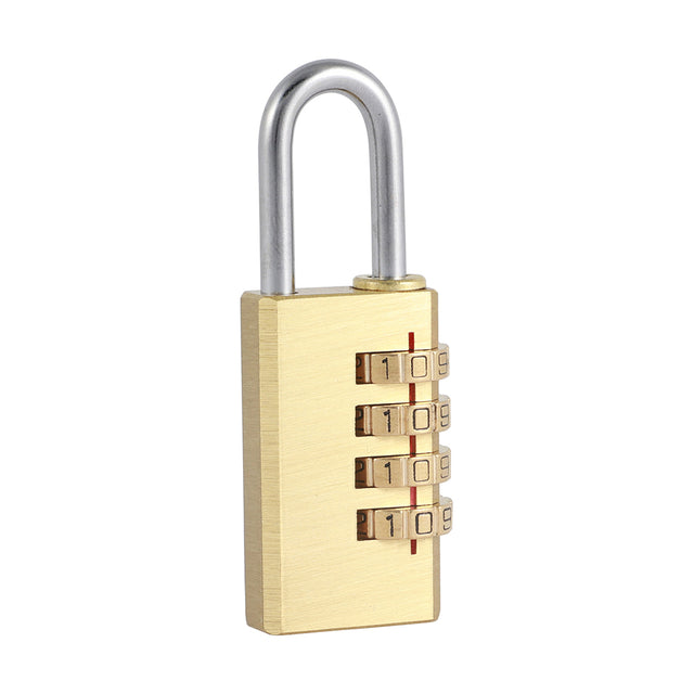 This is an image of Timco - Brass Combi Padlock 28mm (1 Each Backing Card) CP28