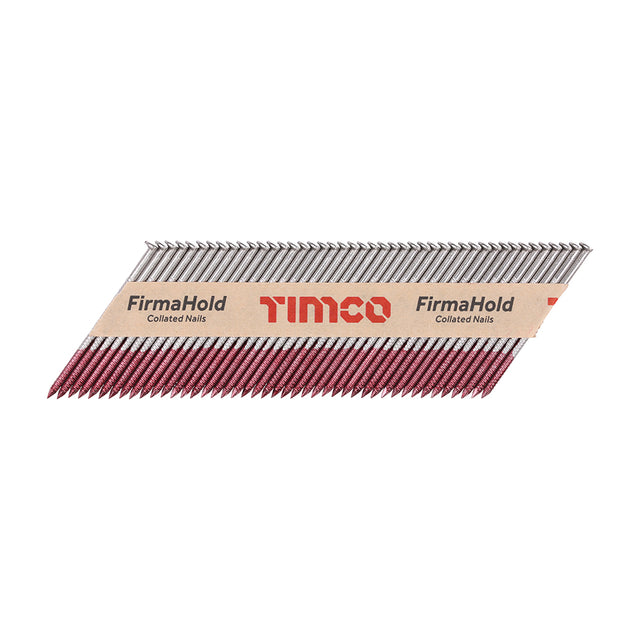 This is an image of Timco - FirmaHold Collated Clipped Head Nails - Retail Pack - Ring Shank - A2 Stainless Steel 2.8 x 63mm (1100 PCS Box) CSSR63