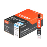 This is an image of Timco - FirmaHold Collated Clipped Head Nails & Fuel Cells - Retail Pack - Ring Shank - A2 Stainless Steel 3.1 x 80mm/1CFC (1100 PCS Box) CSSR80G