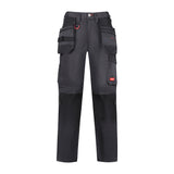 This is an image of Timco - Craftsman Trousers - Grey/Black W32 L32 (1 Each Bag) CTGBK3232
