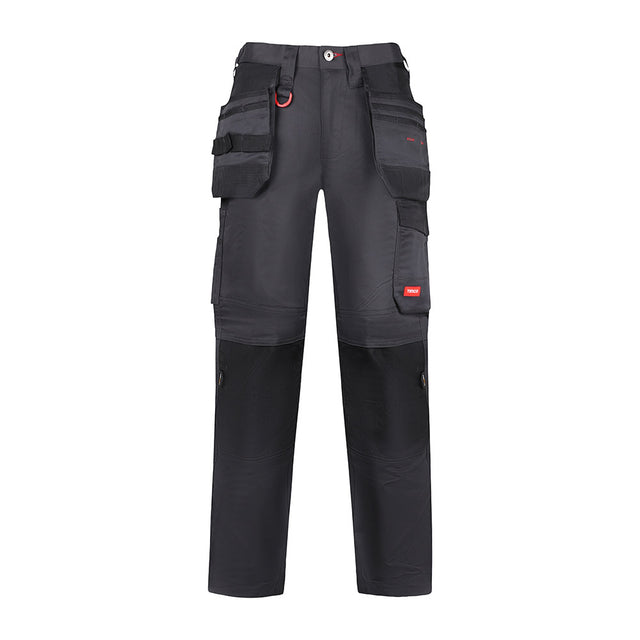 This is an image of Timco - Craftsman Trousers - Grey/Black W32 L32 (1 Each Bag) CTGBK3232