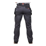 This is an image of Timco - Craftsman Trousers - Grey/Black W32 L32 (1 Each Bag) CTGBK3232