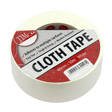 This is an image of Timco - Cloth Tape - White 50m x 48mm (1 Each Roll) PCSCTWHITE