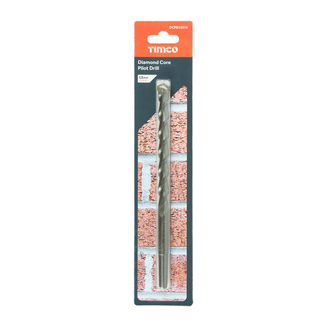 This is an image of Timco - Diamond Core Pilot Drill 13.0 x 210mm (1 Each Blister Pack) DCPD13210