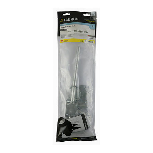 This is an image of Timco - Garage Drop Down Bolt - Hot Dipped Galvanised 12" (1 Each TIMbag) DDB12GP