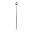 This is an image of Timco - Metal Construction Thin Sheet Metal to Timber Screws - Hex - EPDM Washer - Slash Point - Exterior - Silver Organic 6.3 x 150mm - (100 PCS Box) DS150W16B
