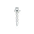 This is an image of Timco - Metal Construction Thin Sheet Metal to Timber Screws - Hex - EPDM Washer - Slash Point - Exterior - Silver Organic 6.3 x 45mm - (90 PCS TIMbag) DS45W16BB