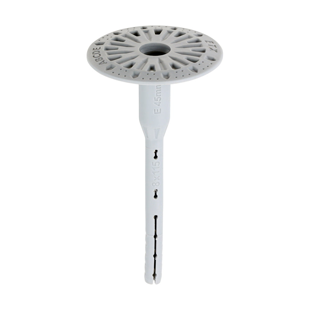 This is an image of Timco - Ziel-Plast ETX-M Insulation Fixings 8.0 x 115mm - (100 PCS Box) EM115