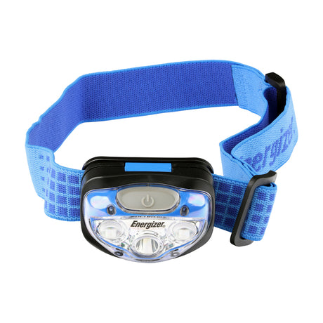 This is an image of Timco - EnergizerÃ‚Â® LED Vision Headlamp - 200 Lumen Blue / 200 Lumen (1 Each Backing Card) ENR270228