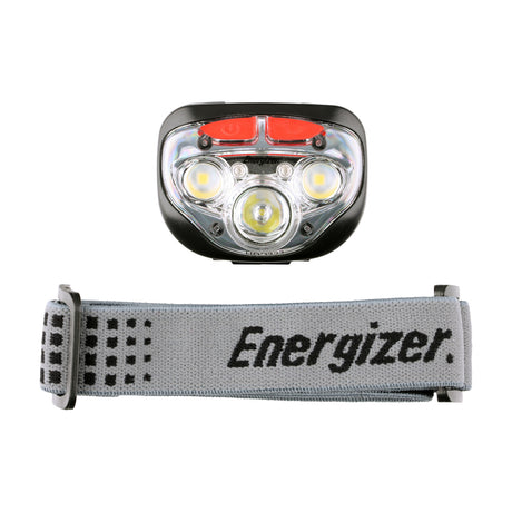 This is an image of Timco - EnergizerÃ‚Â® LED Vision HD+ Focus Headlamp - 400 Lumen Grey / 400 Lumen (1 Each Backing Card) ENR412802