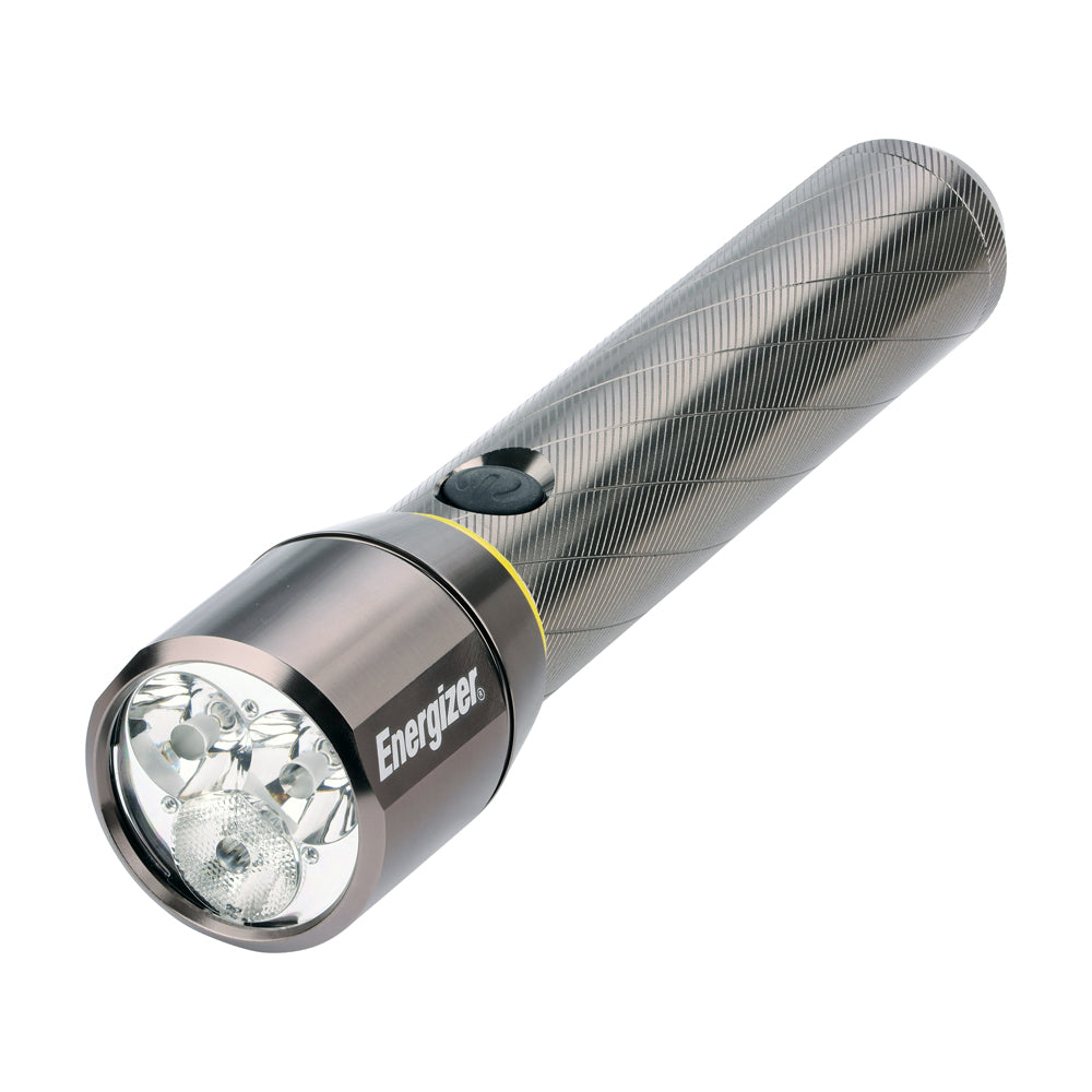This is an image of Timco - EnergizerÃ‚Â® LED Vision HD Metal Handheld Torch - 1500 Lumen 1500 Lumen (1 Each Backing Card) ENR419597