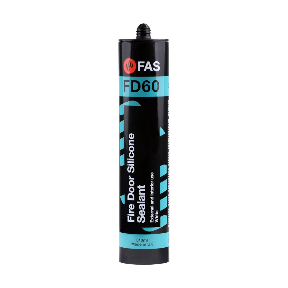 This is an image of Timco - Fire Door Silicone Sealant - White 310ml PCSFASFDS
